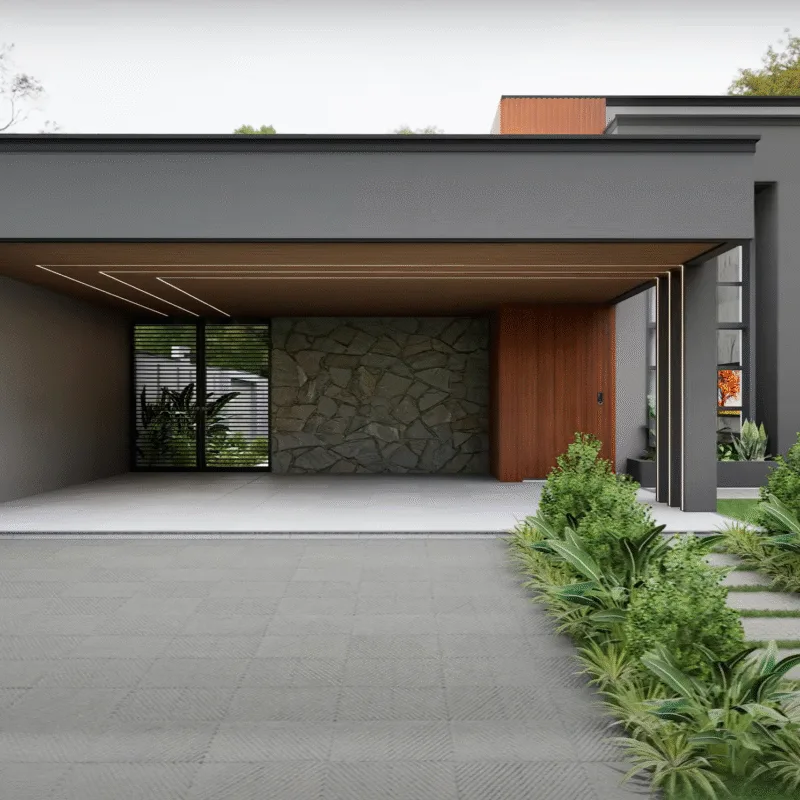 CASA TÉRREA MODERNA || 3 QUARTOS || PLANTA BAIXA - TERRENO 12X30m (P08)