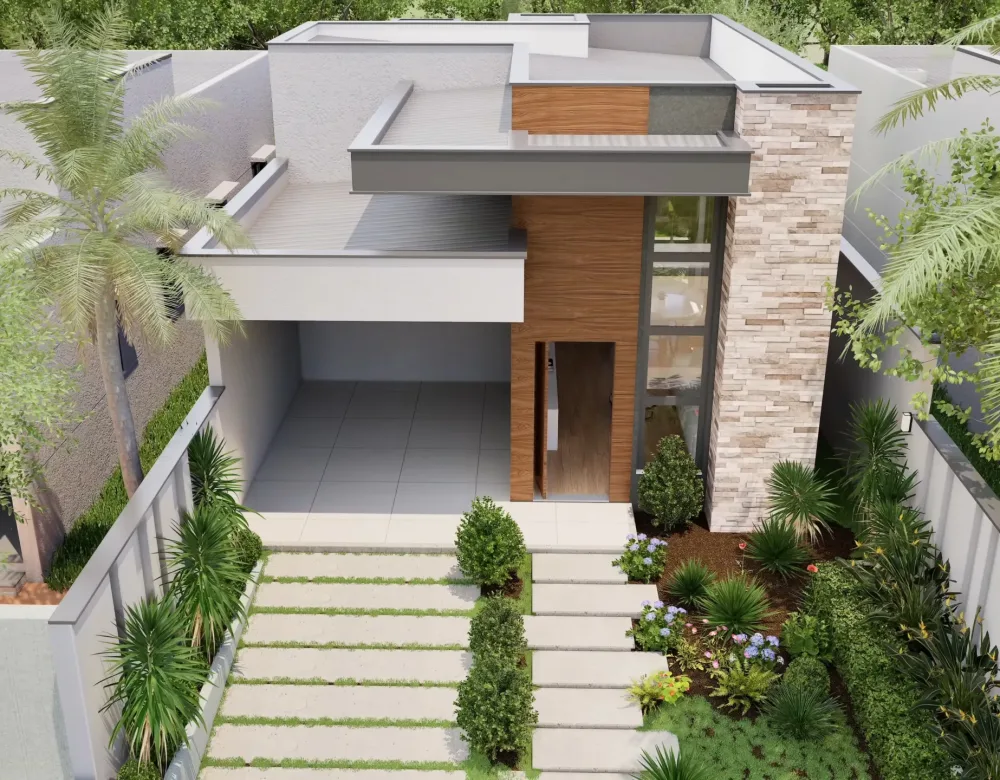 CASA PEQUENA E MODERNA II TERRENO 8X25m II PLANTA BAIXA (17)